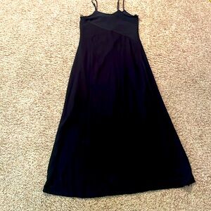 Massimo fully lined long black dress